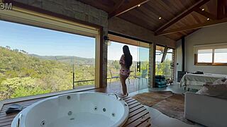 Renatinha gets naughty in the cabin 😈