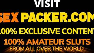 Blonde hotel receptionist welcomes me in her tight asshole with rough anal fucking.