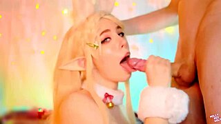 What a Christmas Gift for Zelda: Oral Creampie and Ass Fuck!