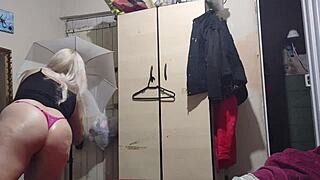 waking up with a hot blonde milf for some fun