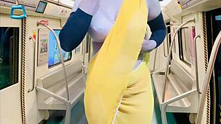 Stepmother removed her clothes in a metro