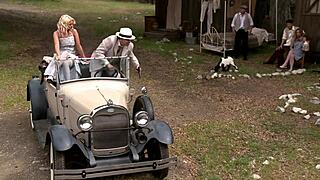 Amber Rayne, Hannah West, Kaci Star Outdoor Gangbang