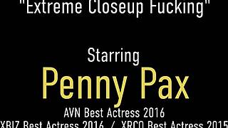 Watch penny pax suck balls and get her pussy licked close up!