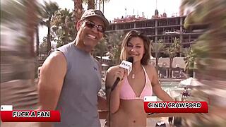 Busty Cindy Crawford Drains Joes Massive Cock At Porn Convention