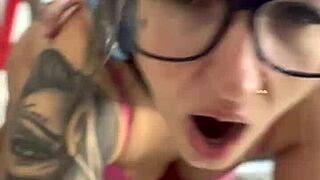 Fucking My Stepdaughter's Babysitter During Her Online Video Stream