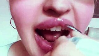 chick with nude lips makes you hot