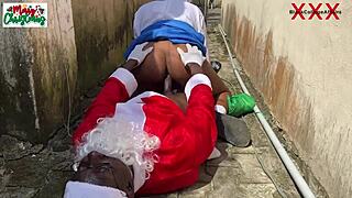 Africa Santa Is Caught Fucking His Naïve Neighbors Daughter At The Backyard Beside The Window Full Video On Red