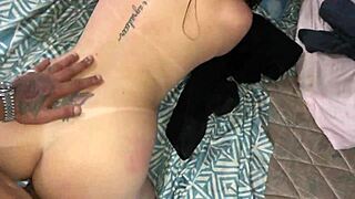 that horny milf gave me her hairy pussy while her cuckold husband played cards