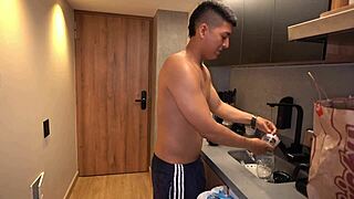 Neighbor helps when wife away