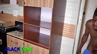 Kitchen encounter with my step mom