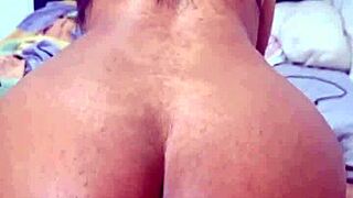 her huge latina ass gapes wide taking rough anal pounding