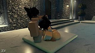 bunny femboy pounds that big titty girl rough