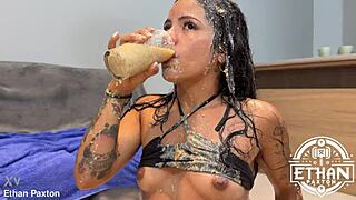 Sloppy sirens puke piss recycling with michy perez!