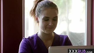 lesbian coach natalia starr licks client jelena jensen's pussy passionately