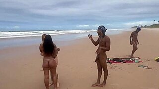I fuked the hot brunette on copacabana beach with everyone watching, she was so tight and wet.