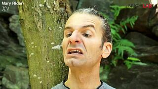 Redhead Milf Takes Outdoor Facial Cumshot on Big Tits