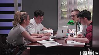 big ass teen heather honey wrecked in classmate gangbang dp orgy!