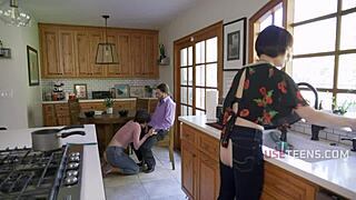 jessica ryan moans loud as jack vegas and angelina red ignore family sluts