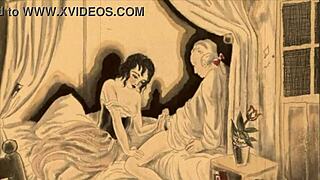 vintage erotic hairy retro drawings