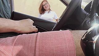 Gostosa you love watching this hot babe stroke my cock in public street?