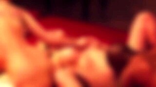 huge natural tits redhead milf strips to naked lingerie pose