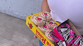 Petite Street Vendor Hidden Cam Hotel Fuck Stranger