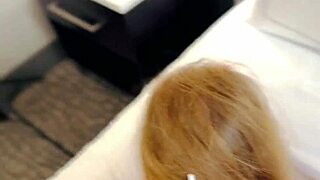 Blonde skinny begs for monster cock creampie doggystyle pov