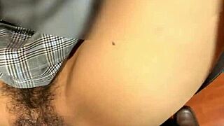 Argentinian Latina model nympho spreads legs for boss in miniskirt missionary perfect athletic body