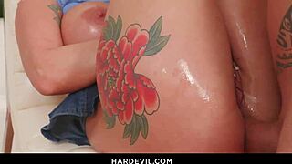 Hung Dorian del Isla pounds Lolly Dames' ass