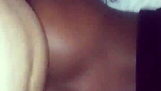 Black couple pounds intense backshots with her fat ass bent over begging for more