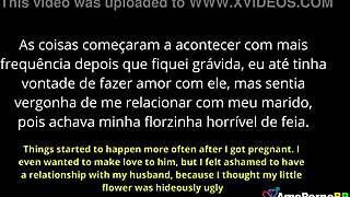 brazilian milf watches husband assfuck her big ass friend up close