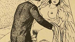 vintage erotic hairy retro drawings