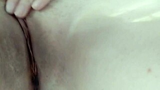 Amateur Mary Fingers Shaved Pussy to Intense Webcam Orgasm Solo!