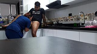 Convincing chubby employee for kitchen ass spanking and fucking part 1