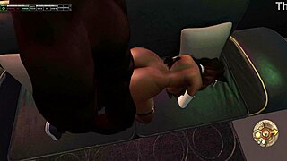 Black dude pounds asian big tits pussy squirting creampie on living room sofa