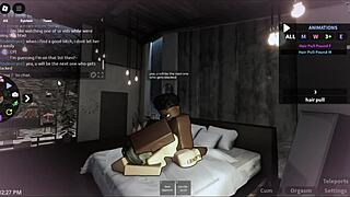 White bitch plays Roblox condo game to get BLACKED by big black monster cock