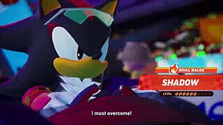 extra thicc brazilian miku shakes huge ass in sonic racing crossworlds frenzy!