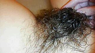 hairy BUSH underwater close-up super hairy PUSSY fetish