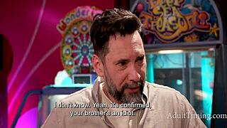 Petite Teen Sparks Tension with Stepdad During Arcade Outing