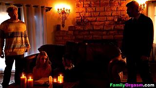 dark emo teen and best friend summon stepdads for wild orgy with blowjobs cowgirl and orgasms