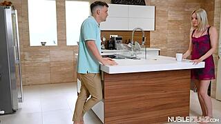 Petite Shy Blonde Deepthroats Then Fucked Hardcore