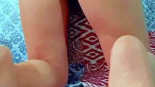 Brunette Stuffs Ass with Oil