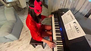 discover milfycalla's secret adventures with her piano teacher's throbbing dick