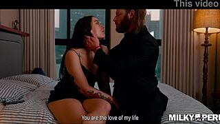 my lover begs me to ditch wife for her tight ass fuck and valentines creampie orgasm