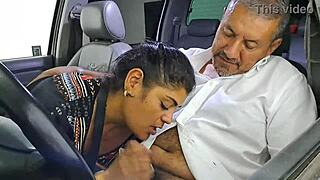 aly's world-class blowjob on apu's huge cock makes him explode 😏🍆💦