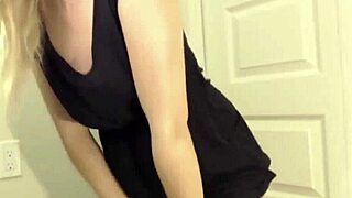 Petite teen babe squirts hard in close up action