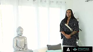 nuru oiled 3some voyeur owner jerks to client massage fingering