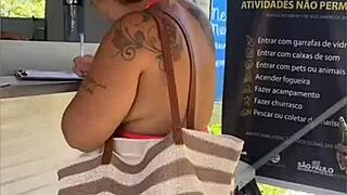 three hot hairy pussies sneak into the forest for fun