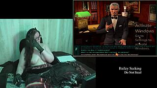 bbw brunette uncovers naked secrets in old clock game playthrough part 2