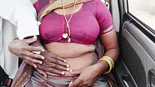 big boobs maid car romp with dirty telugu talk 💦😈